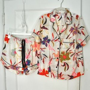 Stars Above Short Sleeve Notch Collar Top & Shorts Pajama Set